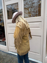 Suede tassel jacket