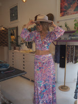 Rock & Roll Pink Silk Blouse