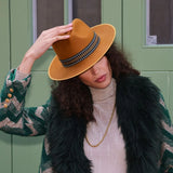 The Golborne Trilby - Gold Gaudi Band