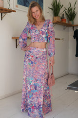 Rock & Roll Pink Silk Skirt