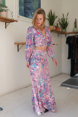 Rock & Roll Pink Silk Skirt