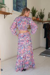 Rock & Roll Pink Silk Skirt