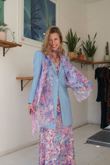 Rock & Roll Pink Silk Scarf