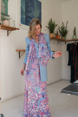 Rock & Roll Pink Silk Scarf