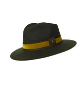 The Golborne Trilby - Racing Green with Moss Velvet Band