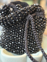 Black Handmade Cerrejón Beaded Bag