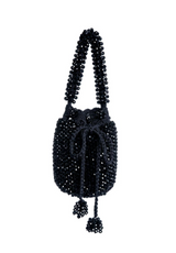Black Handmade Cerrejón Beaded Bag