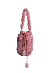 Pink Handmade Galerazamba Beaded Bag