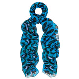 Blue Pheasant Silk Scarf