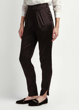 Estella Ebony Silk Trousers