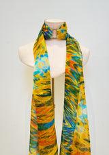 Jungle Feathers Silk Scarf