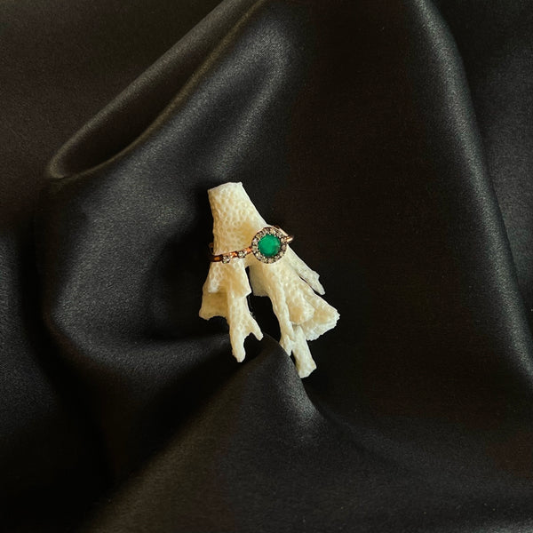 IA Jewels Green Onyx Thin Ring