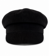 Baker Boy Hat - Black Corduroy
