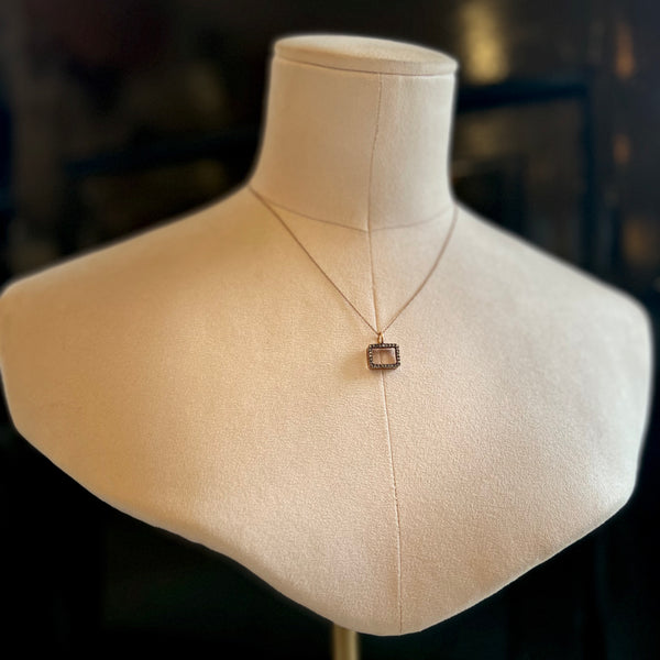 IA Jewels Diamond Frame Necklace