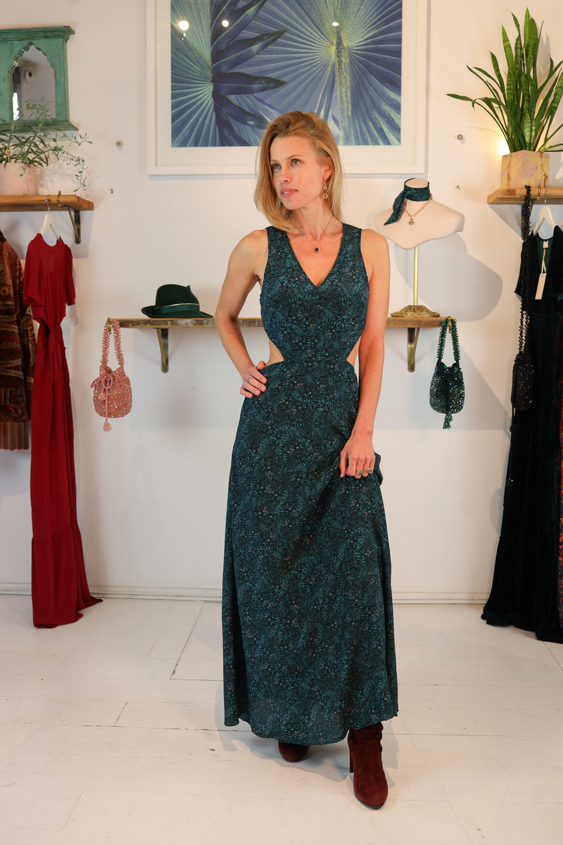 Backless Bea Dress Butterfly Palms
