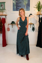 Backless Bea Dress Butterfly Palms