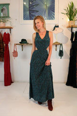 Backless Bea Dress Butterfly Palms