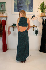Backless Bea Dress Butterfly Palms