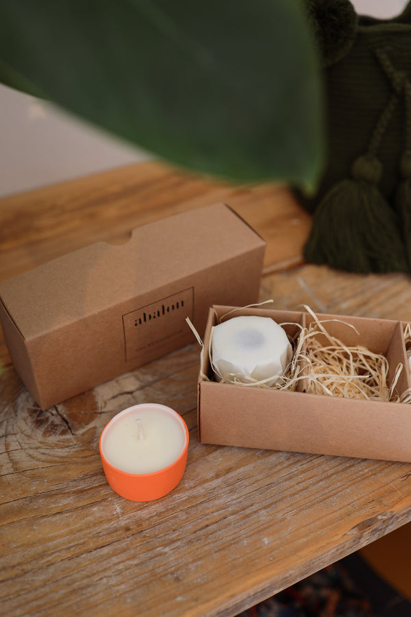Porcelain Tea Light set- Rosemary, Cedarwood & Lavender