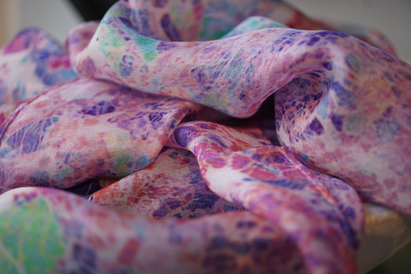 Rock & Roll Pink Silk Scarf