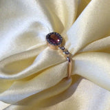 IA Jewels 9 Carat Gold Ring with Tourmaline and Diamonds