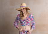 Spring Rock & Roll Pink Silk Blouse