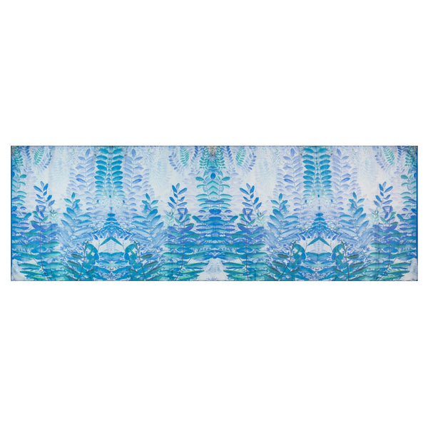 Blue Fern Silk Scarf