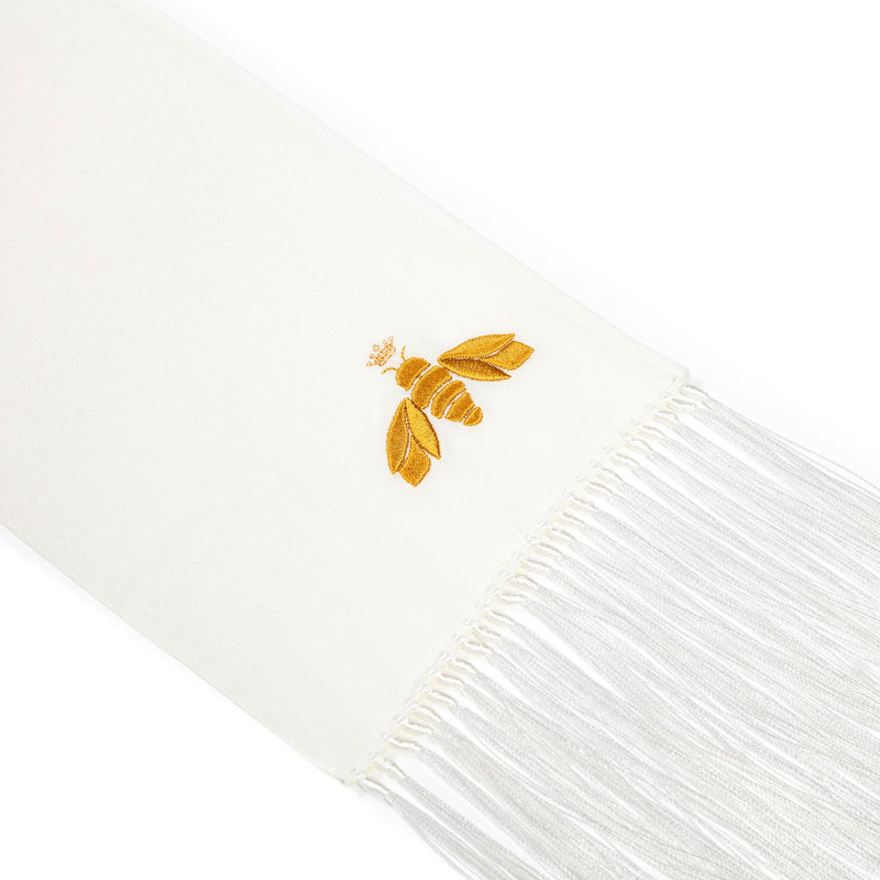 Bee Lux - Ivory Silk Scarf