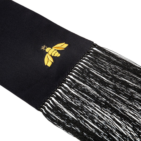 Bee Lux - Black Silk Scarf