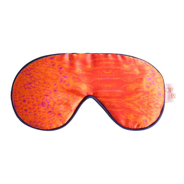 Coral Goddess Silk Eye Mask