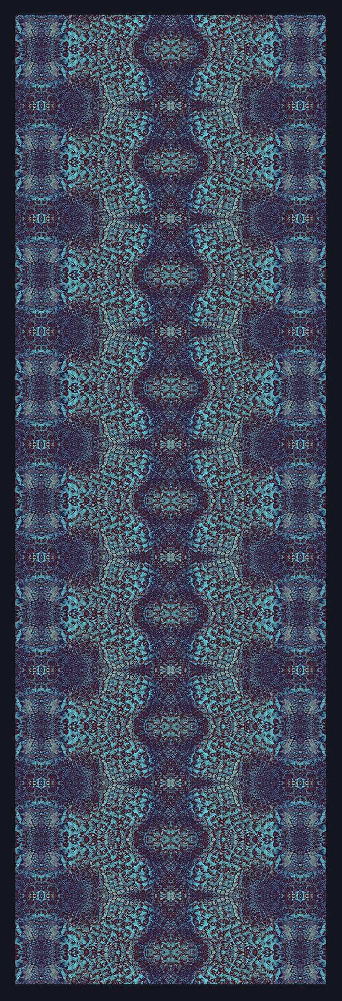 Cyan Goddess Silk Scarf