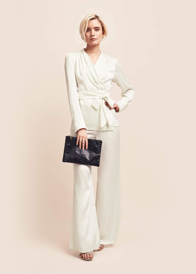 Roxy Ivory Silk Jacket