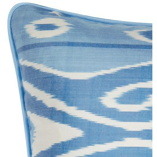 Light Blue & Dark Blue - Rectangular Cushion