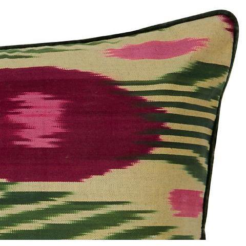 Green & Burgundy - Rectangular Cushion