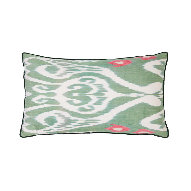 Green & Pink - Rectangular Cushion