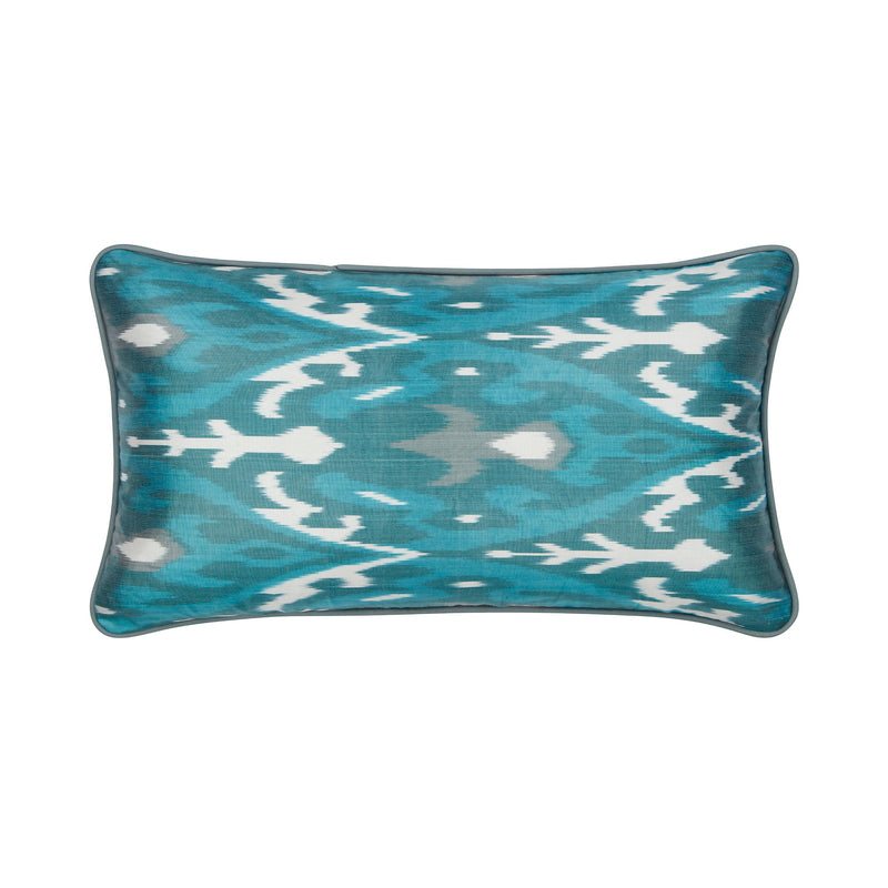 Verdigris & Jade Green - Rectangular Cushion