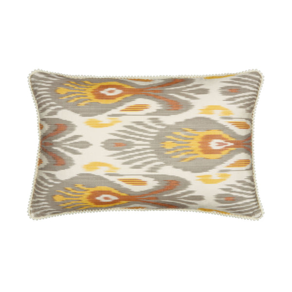 Grey & Mustard Yellow - Rectangular Cushion