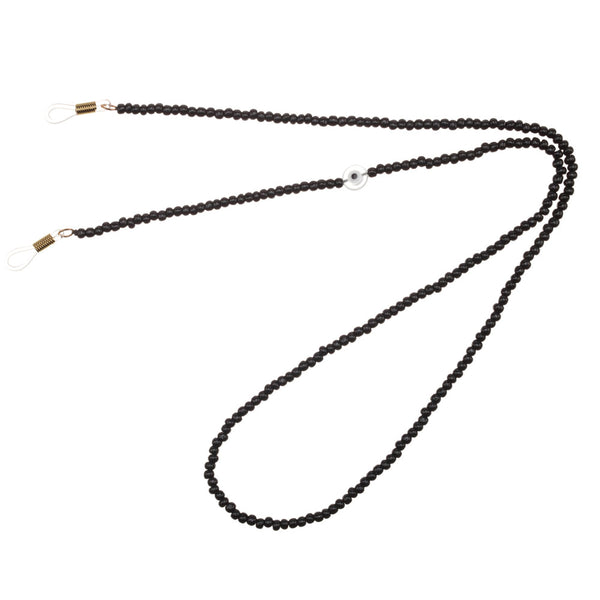 Mini Black Beads Sunglass Chain