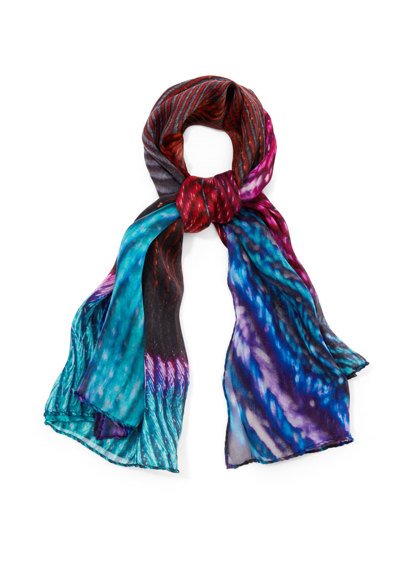 Peacock Eye Silk Scarf