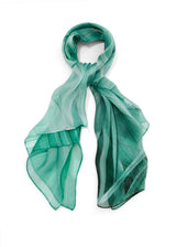 Green Palm Silk Scarf